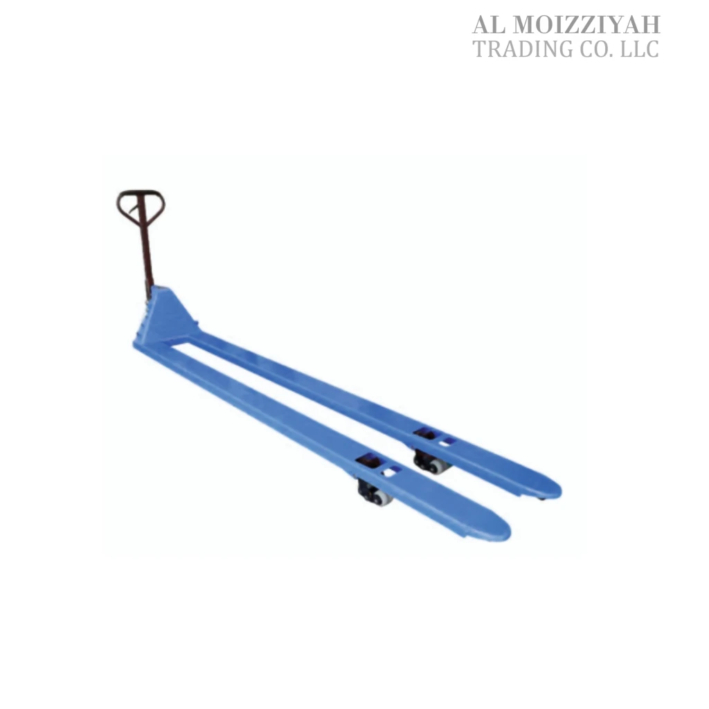 ong Fork and Extra Narrow Pallet Trucks for warehouse and industrial applications