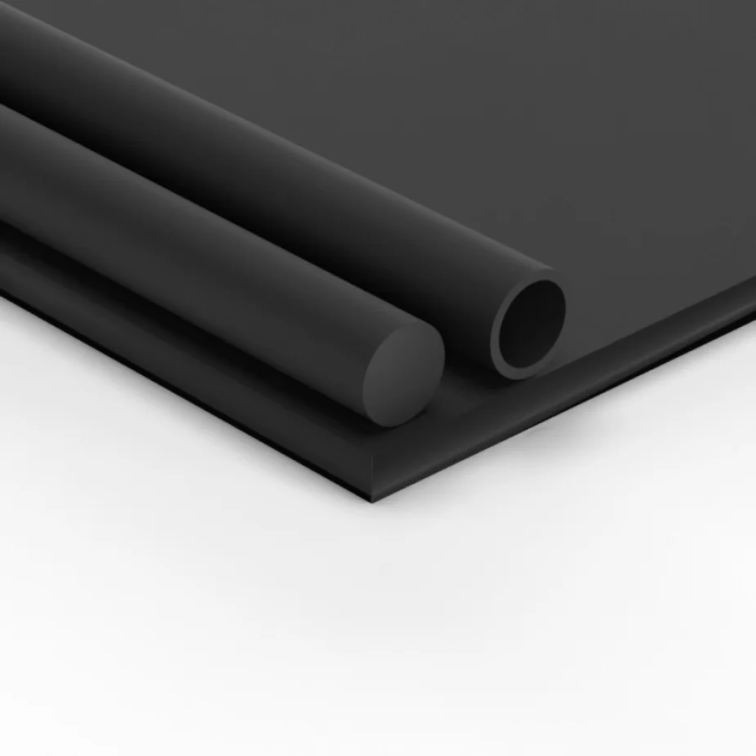 Graphite-Filled PTFE is an engineered composite material created by blending Virgin PTFE with fine graphite powder.